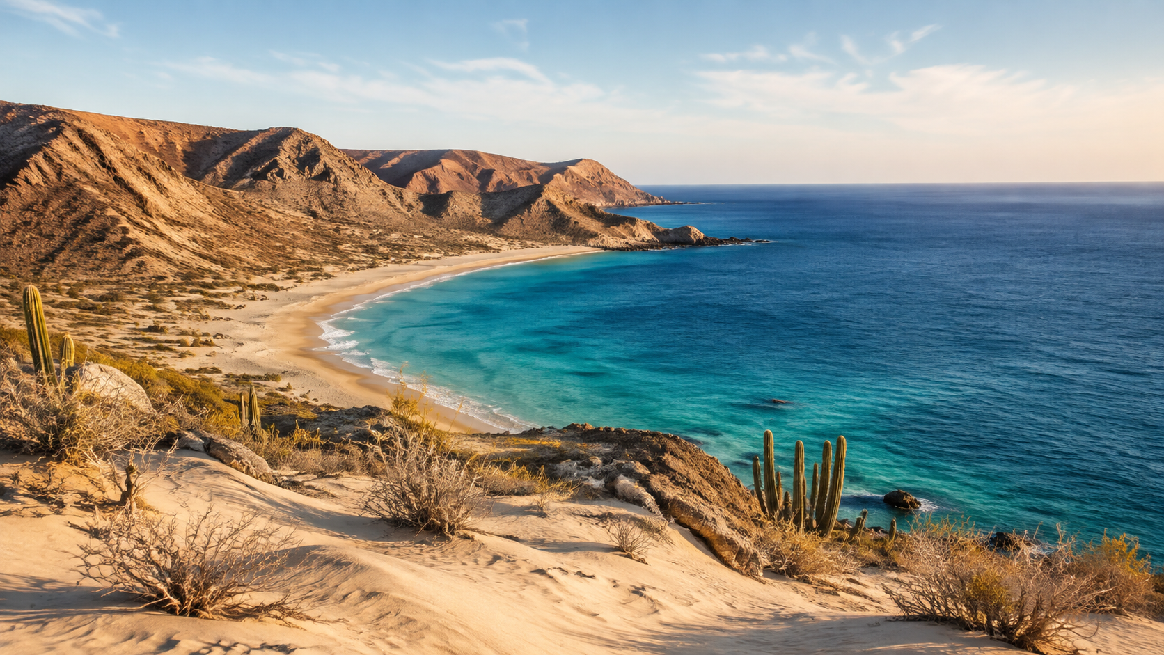 Desert coastline